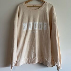 Nuuds Exclusive Birthday Crewneck Oversized Sweatshirt size 3X